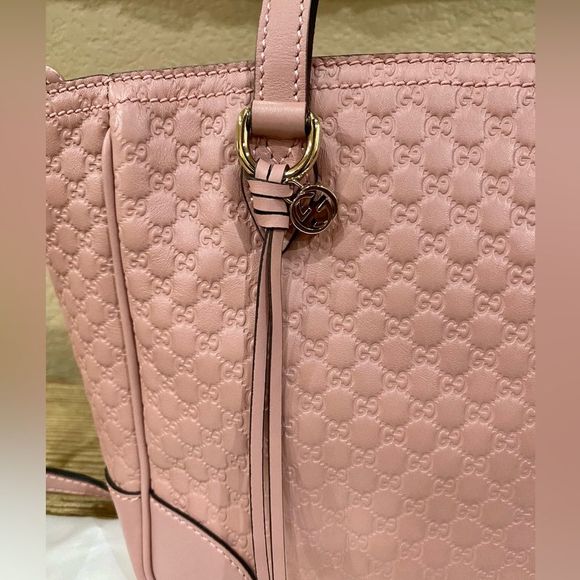 Authentic Gucci Guccisima Crossbody Handbag Light Pink - Picture 8 of 16